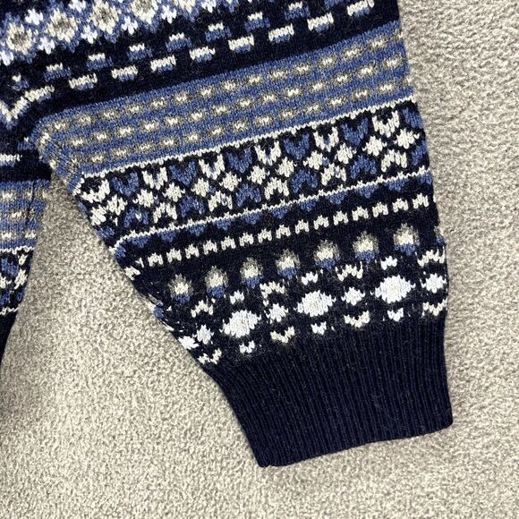 Peter Millar Sweater Mens XXL Blue Crewneck Fair Isle Merino Wool Blend $248 - Picture 16 of 16